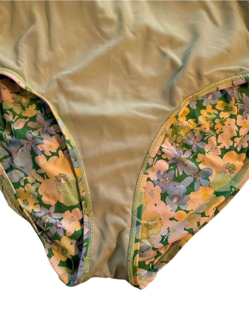 NIPTUCK SWIM Floral Wrap-Front One-Piece Swimsuit Floral Multi Fit Cup Size 10 - Picture 7 of 7